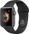 Apple Watch Series 2 42mm Space Gray Aluminum Case Black Sport Band - Space Gray - (2016)-Front_Standard