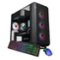 iBUYPOWER - X50 Gaming Desktop PC - AMD Ryzen 7 9800X3D, NVIDIA GeForce RTX 5070Ti 16GB, 32GB DDR5 RGB RAM, 2TB SSD - Black-Front_Standard