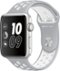 Apple Watch Nike+ 42mm Silver Aluminum Case Silver/White Nike Sport Band - Silver Aluminum-Front_Standard 