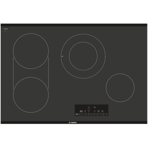 Bosch - 800 Series 30" Built-In Electric Cooktop with 4 elements - Black