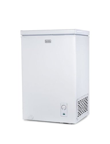 Black+Decker - 2.0 Cu. Ft. Compact Chest Freezer, Deep Freezer Holds Up To 70 Lbs. Of Frozen Food - White-Front_Standard 