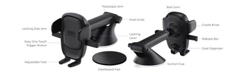 iOttie Easy One Touch 6 Universal Dashboard & Windshield Mount for Mobile Phones - Black HOW TO BUY