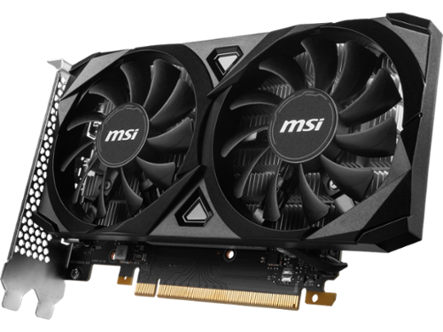 MSI GeForce RTX™ 3050 VENTUS 2X E 6G OC MSI Ventus GeForce RTX 3050 6GB GDDR6 PCI Express 4.0 x8 ATX