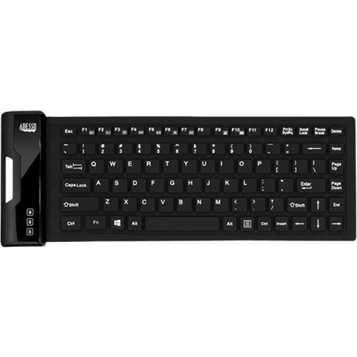 Adesso SlimTouch AKB-212UB TKL Wired Membrane Keyboard - Black GLOBAL SHIPPING