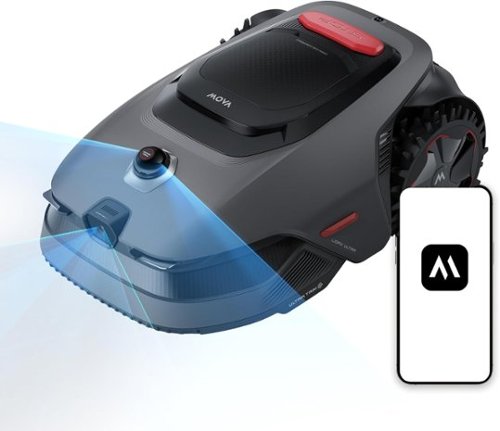 MOVA - LiDAX Ultra 1000 Robotic Lawn Mower,0.25 acre,Dual Mapping, Wire-Free,Edge Cutting,price match guarantee - Black-Front_Standard 