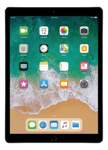  Apple - 12.9- Inch iPad Pro with Wi-Fi + Cellular - 128 GB (Verizon Wireless) - Space Gray