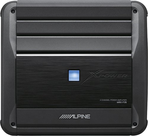  Alpine - X-Power 650W Class D Digital Multichannel Amplifier with Selectable Crossover - Black