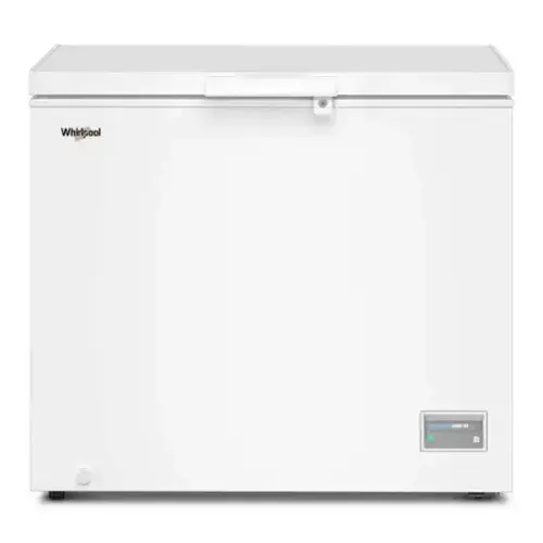 Front. Whirlpool - Whirlpool 9 cu. ft. Chest Freezer with 2 Storage Baskets - White.