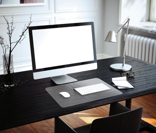Floortex Desktex Crystal Vinyl Rectangular Desk Pad - 19 x 24 - Clear WORLDWIDE DELIVERY