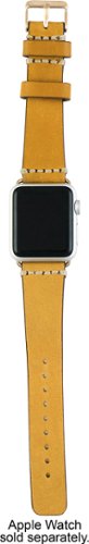  iGearUSA - Leather Watch Strap for Apple Watch ® - Blonde/cream