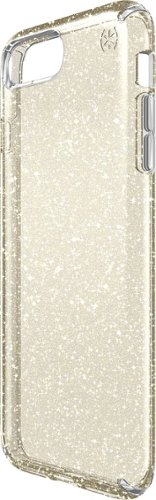  Speck - Presidio clear+glitter Case for Apple® iPhone® 7 Plus - Clear/Clear with gold glitter