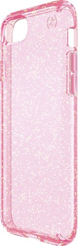  Speck - Presidio clear+glitter Case for Apple® iPhone® 7 - Rose pink with gold glitter