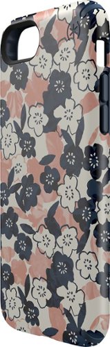  Speck - Presidio INKED Case for Apple® iPhone® 7 - Marine blue/Marbledfloral peach matte