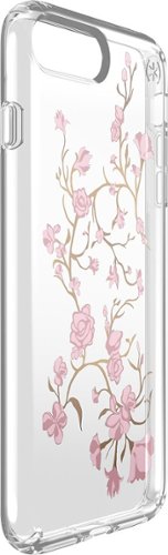  Speck - Presidio CLEAR + PRINT Case for Apple® iPhone® 7 Plus - Clear/Golden blossoms pink