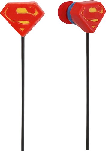  iHip - Superman Earbud Headphones - Red/Black/Yellow