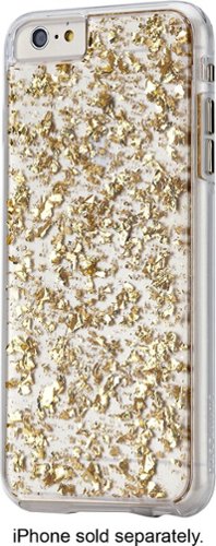  Case-Mate - Karat Hard Shell Case for Apple® iPhone® 6 Plus and 6s Plus - Clear/Gold