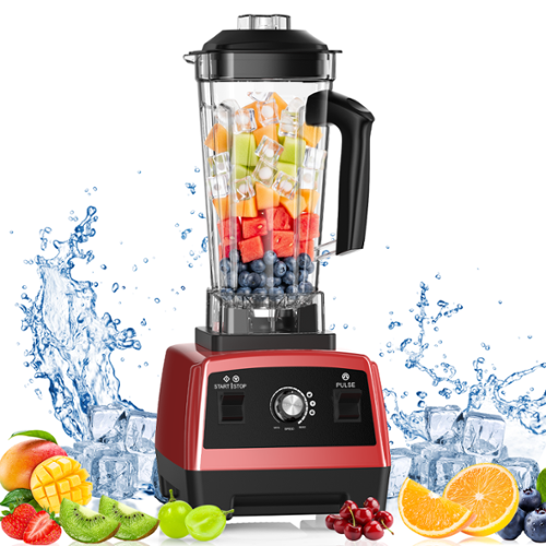 Teendow - 1800W High-Speed Kitchen Blender & Smoothie Maker with 68oz Pitcher, Self-Cleaning, for Smoothies & Shakes - Red-Front_Standard 