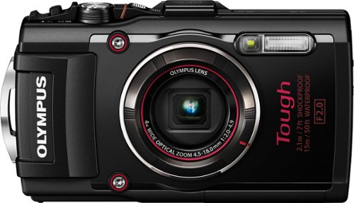  Olympus - TG-4 16.0-Megapixel Waterproof Digital Camera - Black