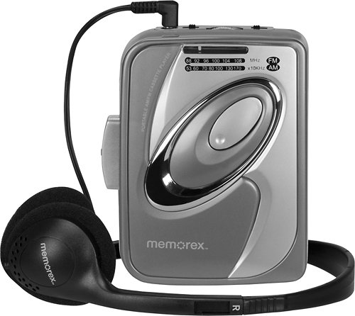  Memorex - Cassette Player with AM/FM Radio - Gray