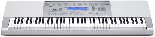  Casio - Portable Keyboard with 76 Touch-Sensitive Keys - Silver