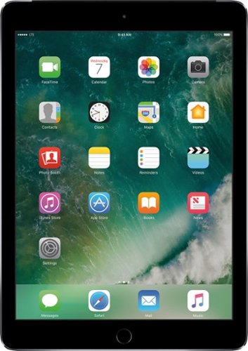 Apple - iPad Air 2 with Wi-Fi + Cellular - 16GB (Verizon Wireless) - Space Gray-Front_Standard 