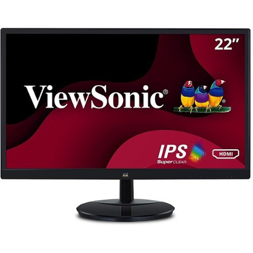  ViewSonic - 21.5 LCD FHD Monitor (DisplayPort VGA, HDMI) - Black