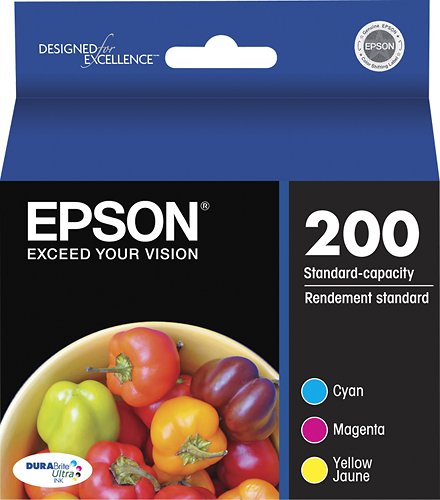  Epson - 200 3-Pack Ink Cartridges - Cyan/Magenta/Yellow