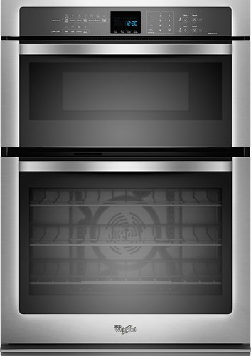  Whirlpool - 30&quot; Single Electric Convection Wall Oven with Built-In Microwave