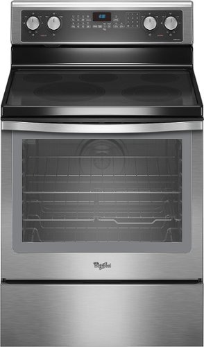  Whirlpool - 30&quot; Self-Cleaning Freestanding Electric Convection Range - Stainless steel