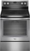 Whirlpool - 30" Self-Cleaning Freestanding Electric Convection Range - Stainless steel-Front_Standard