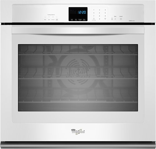 Whirlpool - 27" Built-In Single Electric Convection Wall Oven - White-Front_Standard 