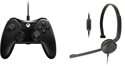  PowerA - Wired Controller &amp; Chat Headset Bundle for Xbox One - Black