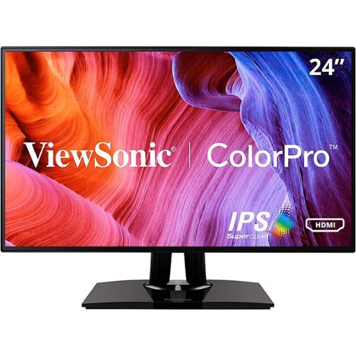 ViewSonic - VP2468 24&quot; IPS LED FHD Monitor (DisplayPort, Mini DisplayPort, HDMI, USB) - Black