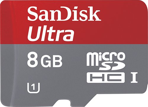  SanDisk - Ultra 8GB microSDHC UHS-I Memory Card