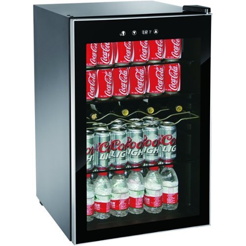  Igloo - 36-Bottle Wine Refrigerator - Black/stainless steel look