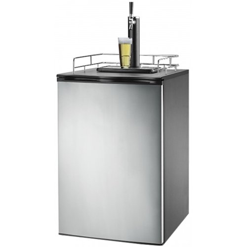 Igloo - 6.1 cu. ft. Kegerator Beer Bar - Stainless steel-Front_Standard 