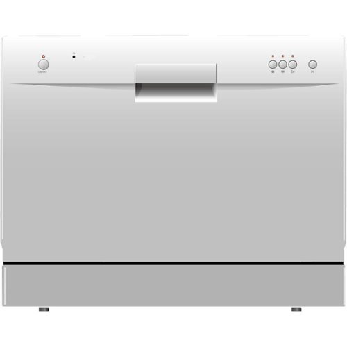 RCA - 20" Countertop Dishwasher - White-Front_Standard 