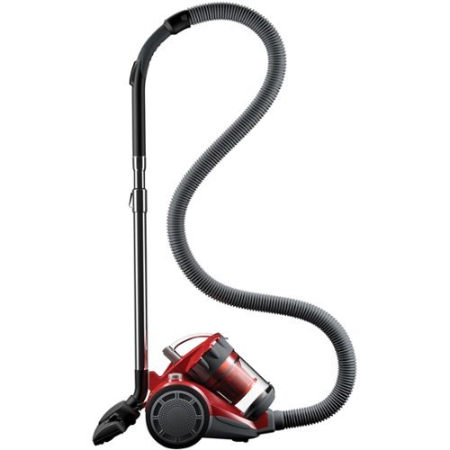 Dirt Devil - Featherlite Bagless Canister Vacuum - Red-Front_Standard 
