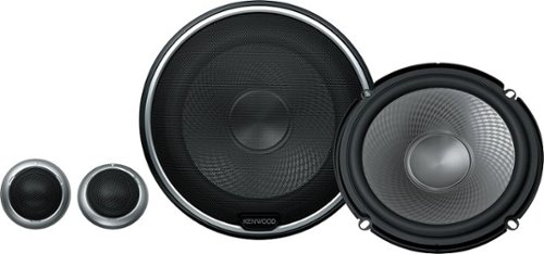 Kenwood - 6-1/2" 2-Way Car Speakers with Polypropylene Cones (Pair) - Black