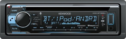  Kenwood - In-Dash CD/DM Receiver - Built-in Bluetooth - Black