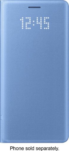 LED Wallet Flip Cover for Samsung Galaxy Note 7 Cell Phones - Blue-Front_Standard 