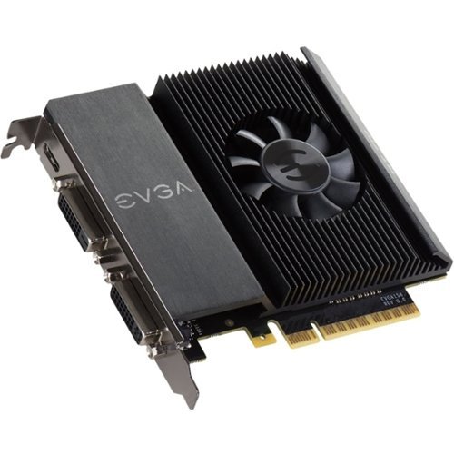 EVGA - GeForce GT 710 1GB Single Slot Dual DVI Graphics Card - Black-Front_Standard 