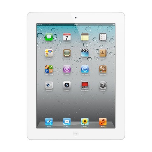 Apple - Refurbished iPad 2 with Wi-Fi + Cellular - 32GB (AT&T) - White-Front_Standard 