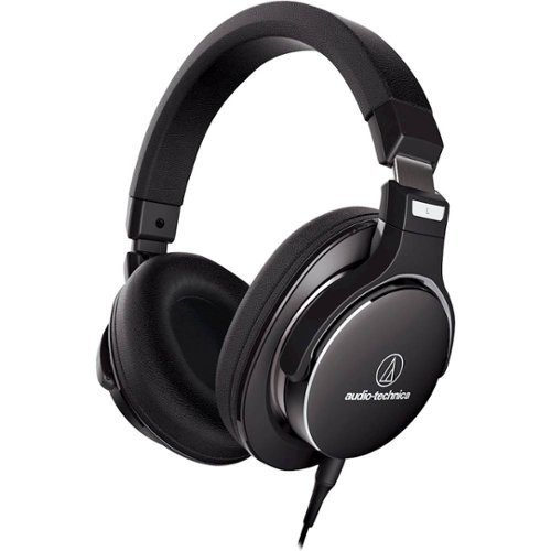 Audio-Technica - SonicPro ATH-MSR7NC Over-the-Ear Noise Cancelling Headphones - Black-Front_Standard 