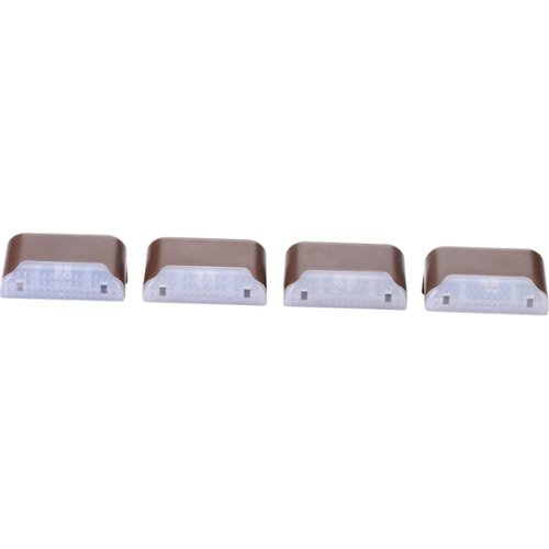 MAXSA Innovations Solar Deck Light - 4 Pack - Brown WORLDWIDE DELIVERY