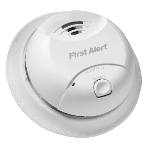 Image of First Alert - Ionization Smoke Sensor with Alarm - White