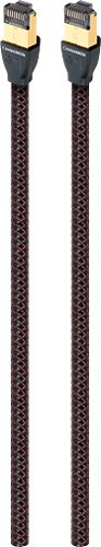 Image of AudioQuest - RJE Cinnamon 2.5' Ethernet Cable - Black/Red