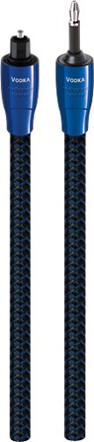 AudioQuest - OptiLink Vodka 9.8' 3.5mm Mini-to-Toslink Digital Optical Audio Cable - Blue-Front_Standard