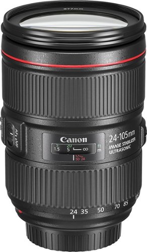 Canon EF24-105mm F4L IS II USM Zoom Lens for Canon EOS DSLR Cameras - Black WORLDWIDE DELIVERY