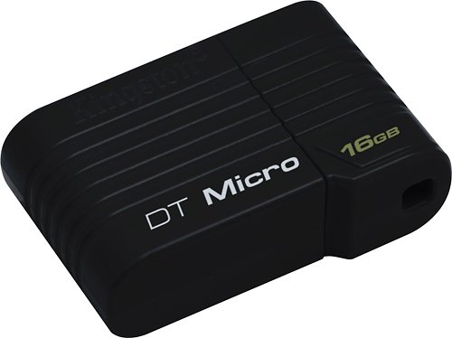  DataTraveler Micro 16GB USB 2.0 Flash Drive - Black